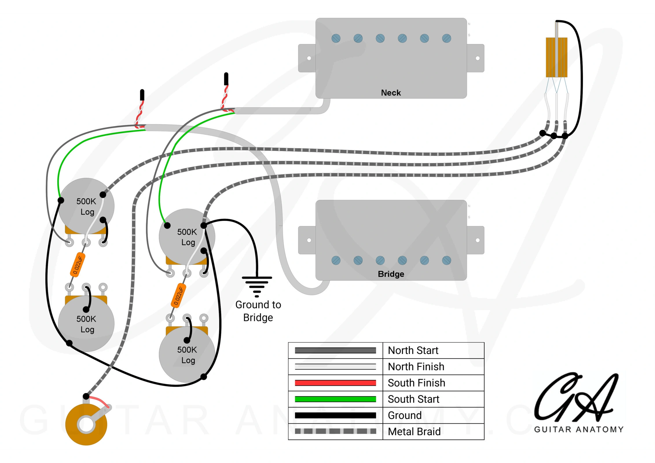 Les Paul 50s Wiring Diagram - Guitar Anatomy