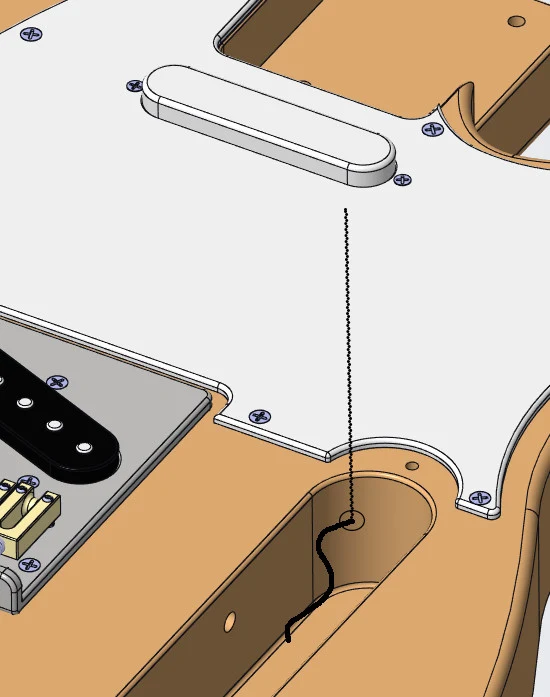Figure 4C: Neck wiring