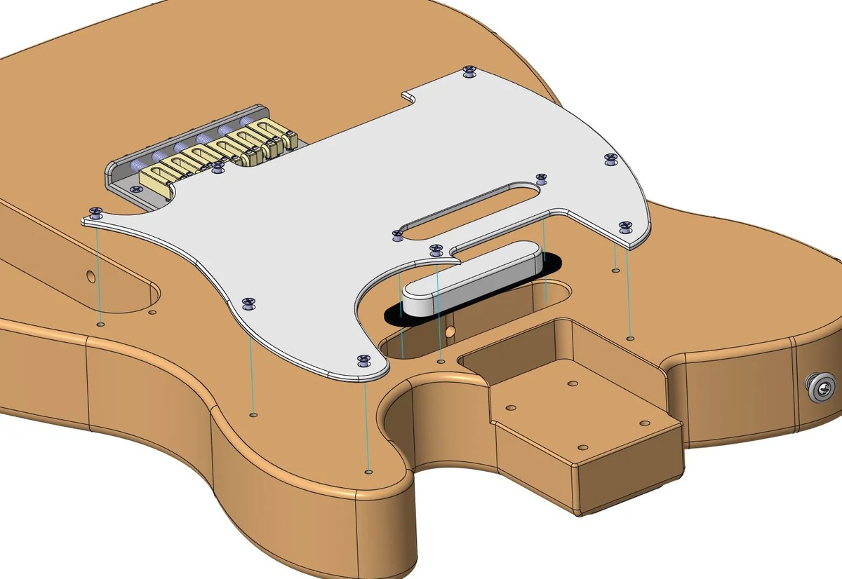 Figure 4A: Pickguard fit