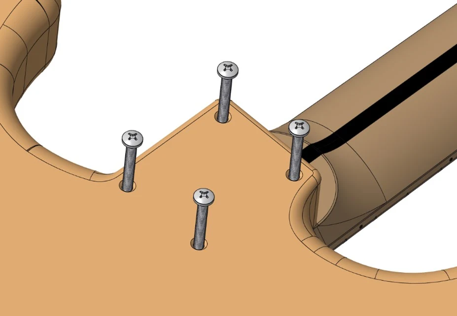 Figure 7D: neck plate screw