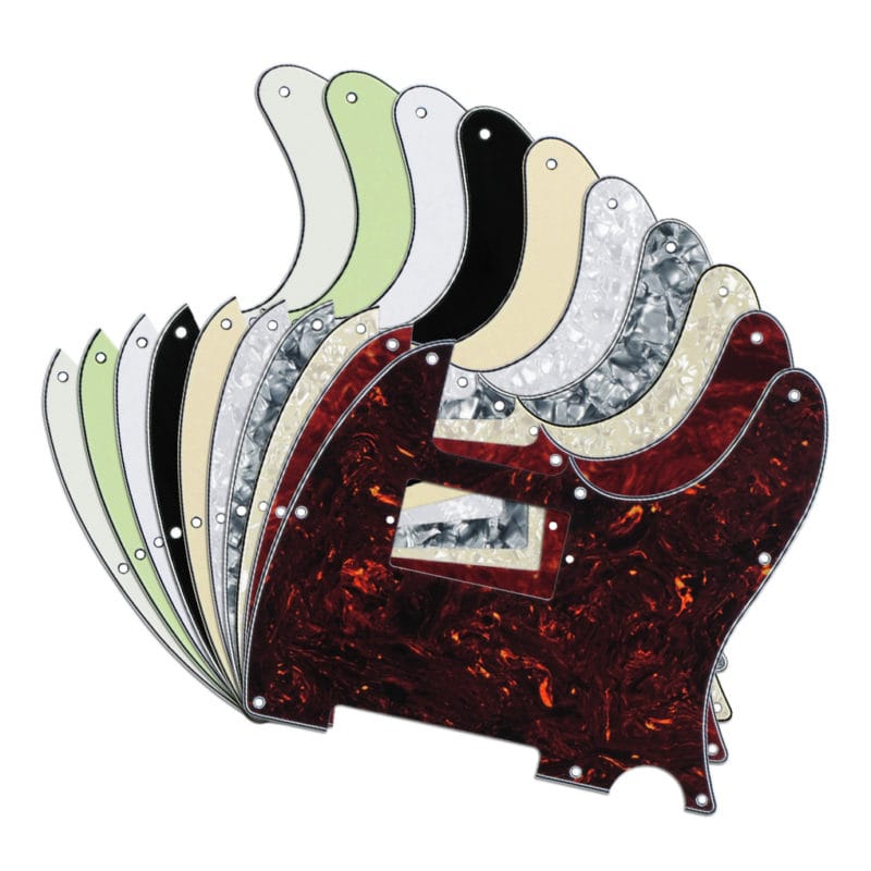 thumbnail image 2 of Red Pearl 3-Ply Telecaster Style Humbucker Pickguard / Scratch Plate 2 of 6