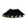 Ebony Abalone Brass Bridge Pins by Guitar Anatomy