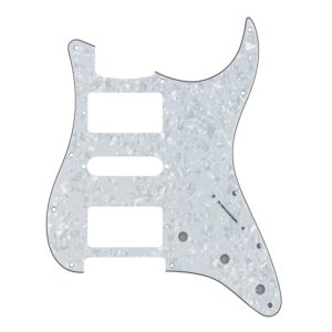 White Pearl HSH Humbucker Pickguard by Guitar Anatomy