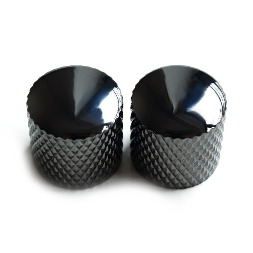 Telecaster Metal Tone and Volume Knobs - Black