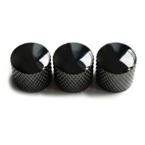 Telecaster Metal Tone and Volume Knobs - Black
