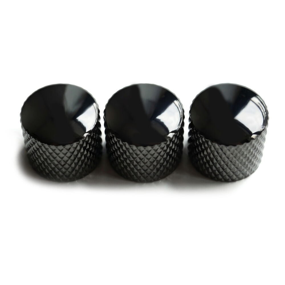 Telecaster Metal Tone and Volume Knobs - Black