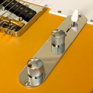 Telecaster Metal Tone and Volume Knobs - Chrome, Black, Gold