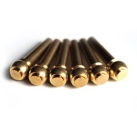 Brass Flat Top Acoustic Guitar Bridge Pins