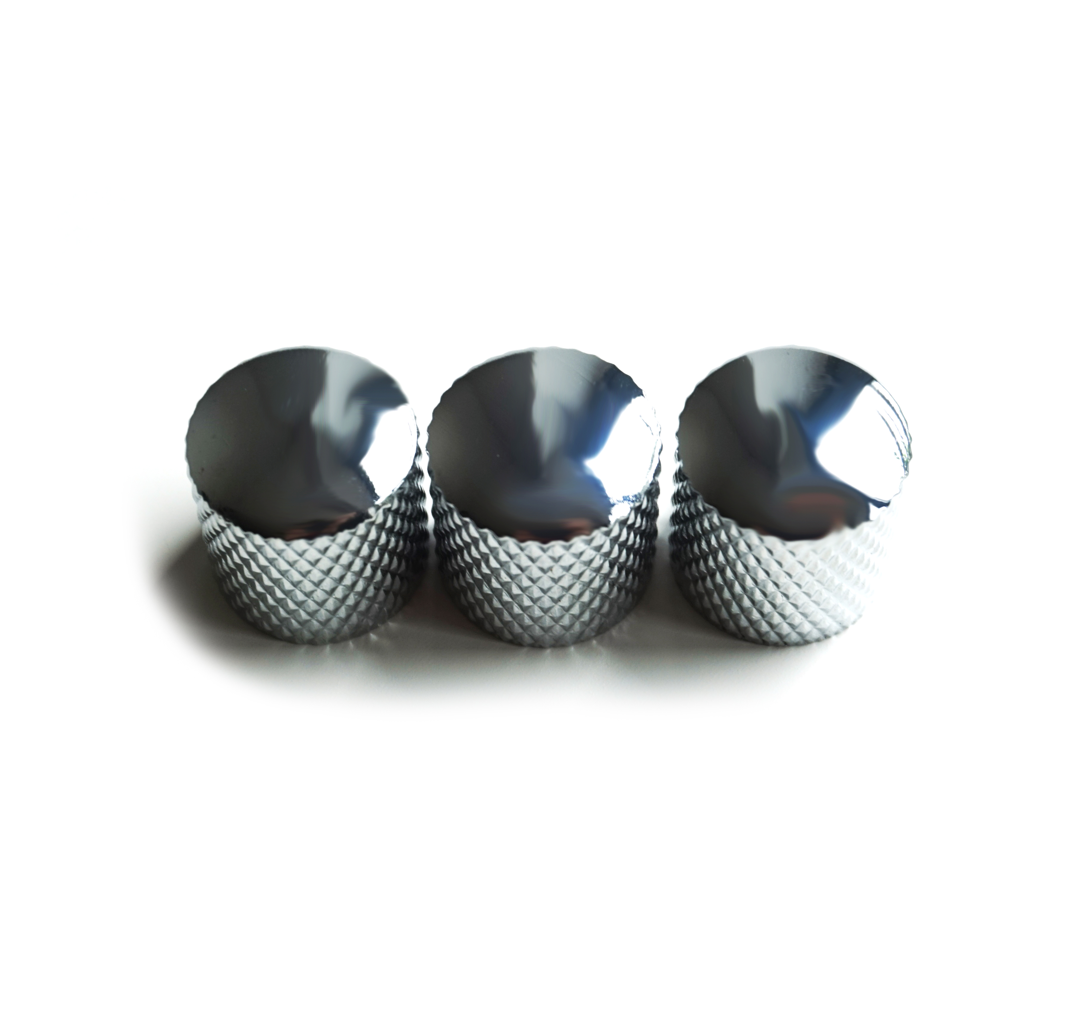 Telecaster Metal Tone and Volume Knobs - Chrome, Black, Gold - Image 4