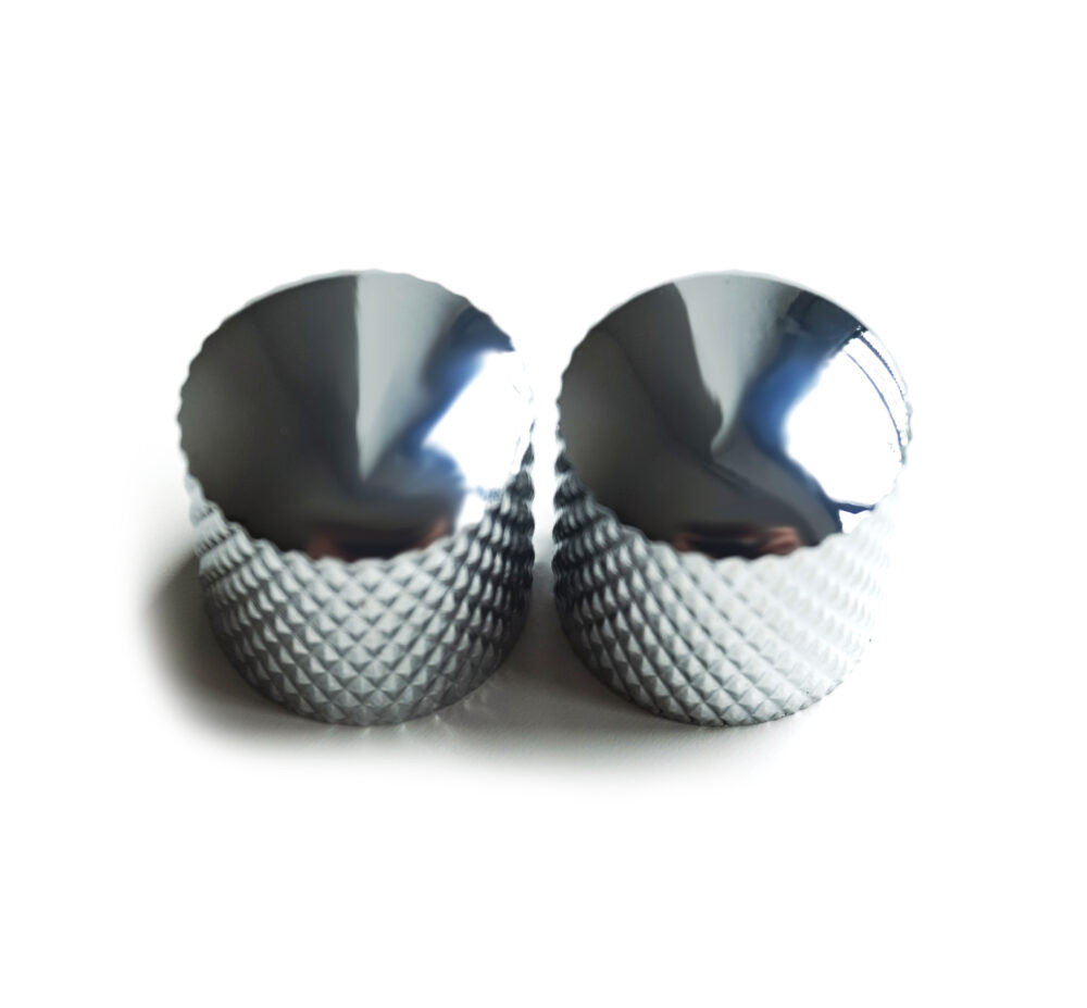 Telecaster Metal Tone and Volume Knobs - Chrome, Black, Gold - Image 5