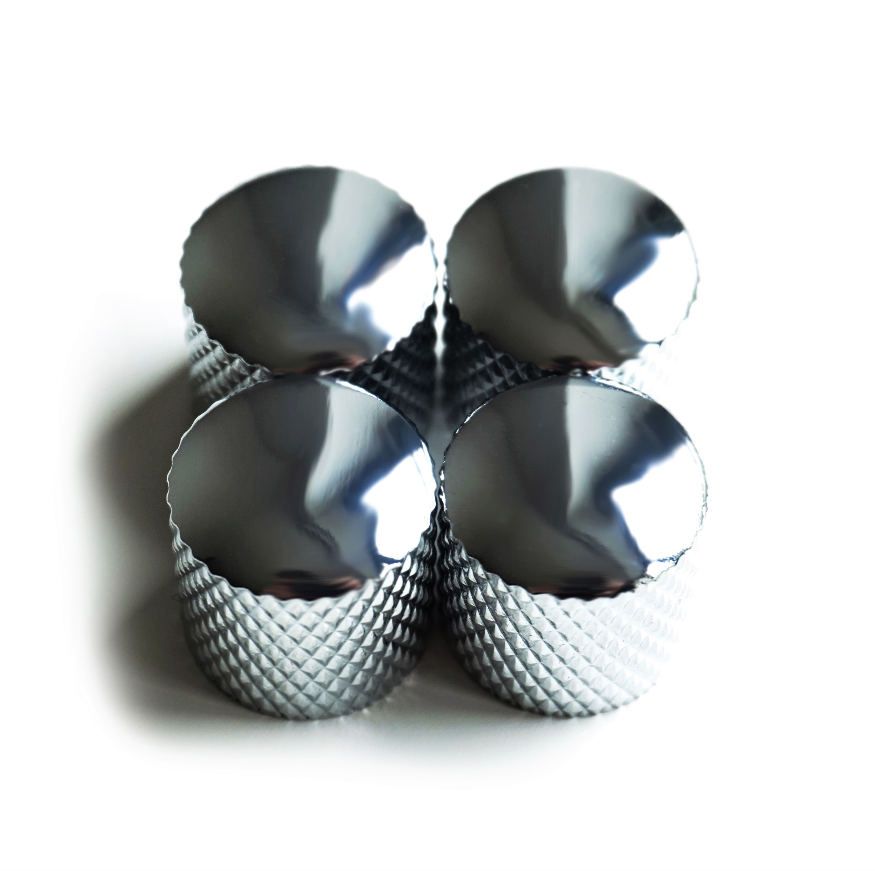 Telecaster Metal Tone and Volume Knobs - Chrome