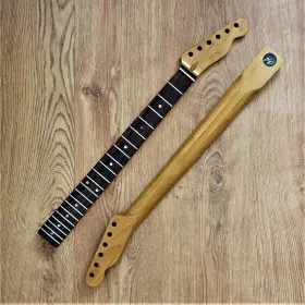Telecaster Compatible Roasted Maple Guitar Neck with Rosewood Board