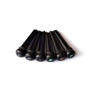 Ebony bridge pins by Guitar Anatomy