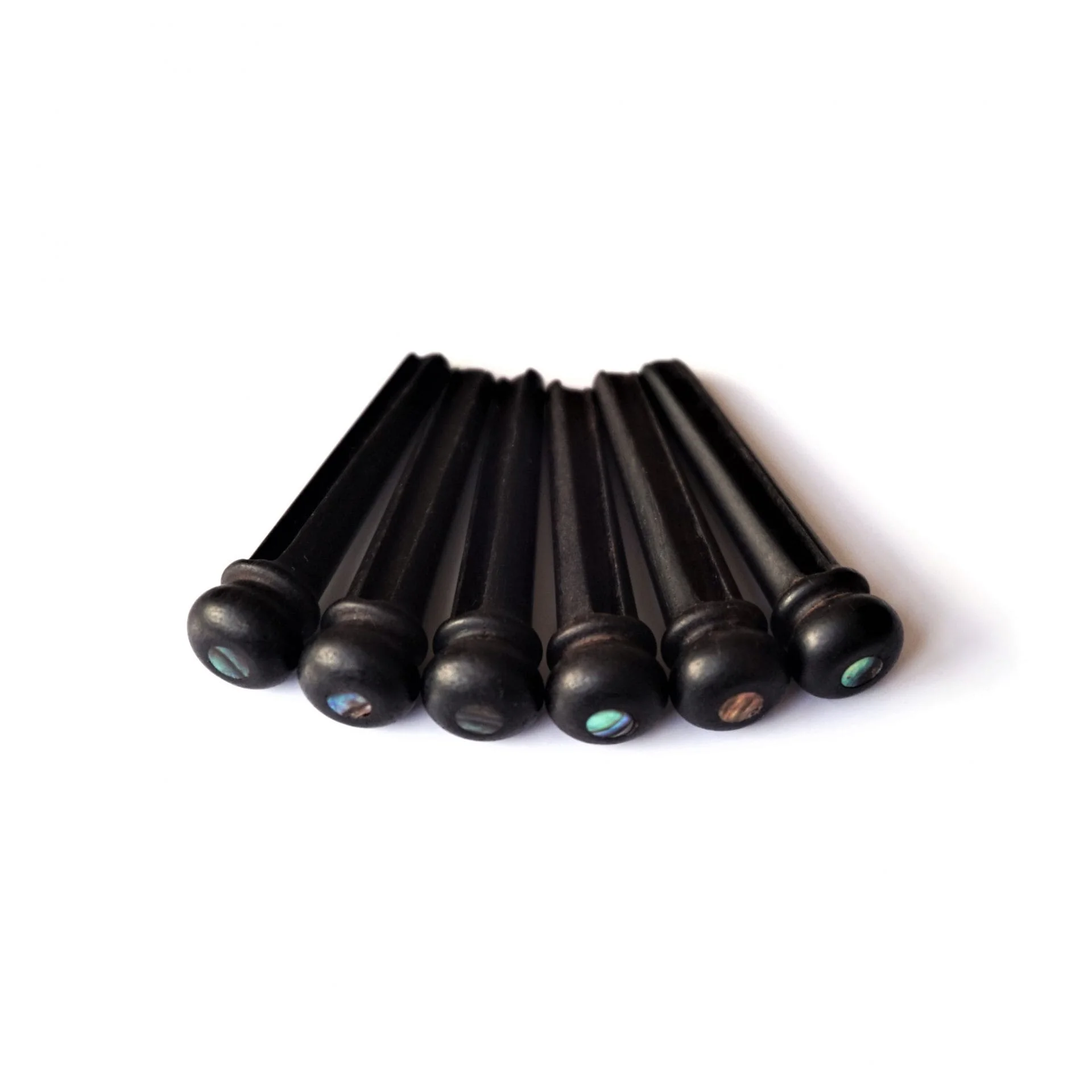 Ebony bridge pins by Guitar Anatomy
