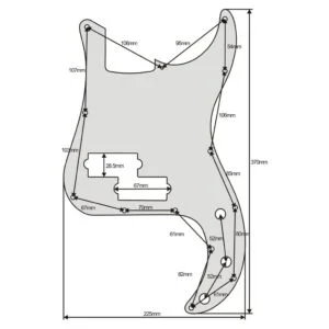 Precision Bass Pickguard by Guitar Anatomy