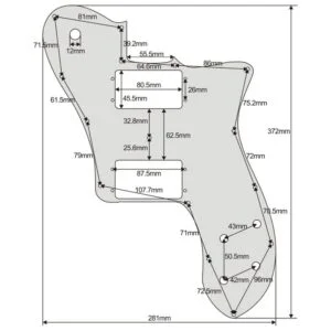 Tele Deluxe Pickguard by Guitar Anatomy