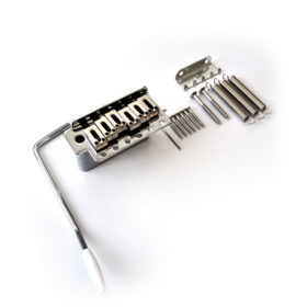 Wilkinson Stratocaster Bridge Full Block Tremolo Kit WOV02 - Chrome