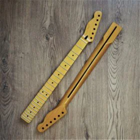 Left Handed Telecaster Compatible Maple Neck 22 Fret Jumbo Satin Nitro