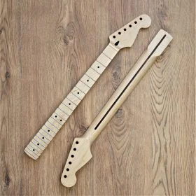 Stratocaster Compatible Maple Guitar Neck 22 fret Jumbo Satin finish