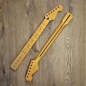 Stratocaster Compatible Maple Guitar Neck 22 fret Jumbo Vintage Satin Nitro finish