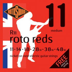 ROTOSOUND - R11 Roto Red Nickel Electric Guitar Strings 11-48 Medium