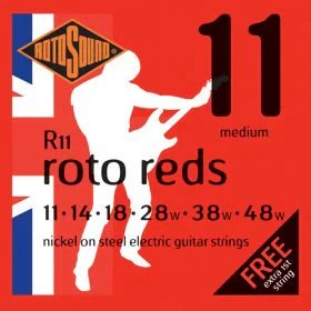 ROTOSOUND - R11 Roto Red Nickel Electric Guitar Strings 11-48 Medium