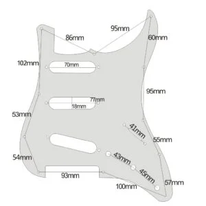 Brushed Aluminium Scratchplate By Guitar Anatomy