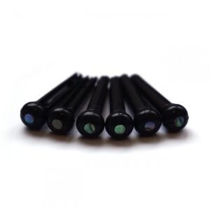 Black Bridge pins by Guitar Anatomy