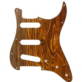 Stratocaster Pickguard Scratch Plate Textured Wood Effect Fits Fender USA