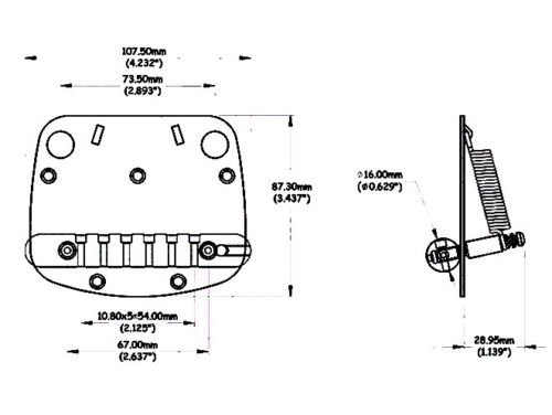 Mustang Tremolo Unit | Guitar Anatomy