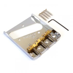 Wilkinson Telecaster Ashtray Bridge with Brass Compensated Saddles WTB by Guitar Anatomy