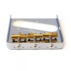 Wilkinson Telecaster Ashtray Bridge with Brass Compensated Saddles WTB by Guitar Anatomy