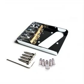 Telecaster Vintage Ashtray Bridge with String Ferrules - Brass Saddles