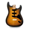 Stratocaster Compatible Guitar Body SSS - Tobacco Burst Vintage Nitro Satin - 2 Piece American Alder