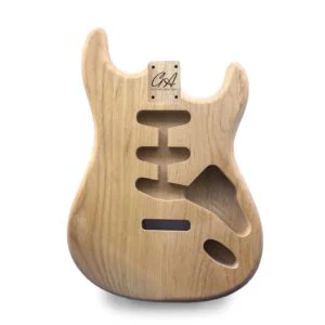 Stratocaster Compatible Guitar Body SSS - Unfinished - 2 Piece American Alder