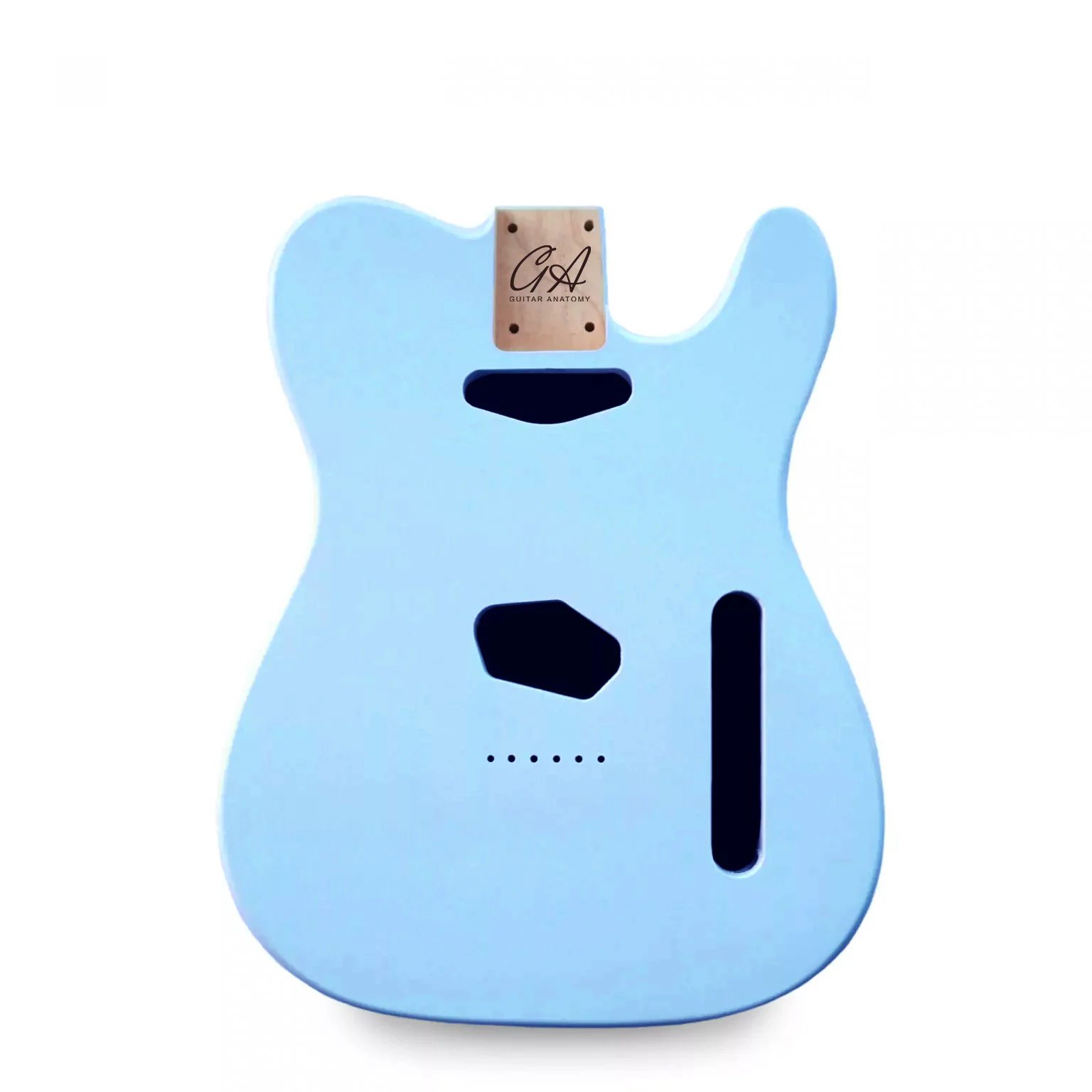 Telecaster Compatible Guitar Body - Sonic Blue Vintage Nitro Satin- 2 Piece American Alder