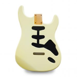 Lemon Cream Stratocaster Guitar Body by Guitar Anatomy