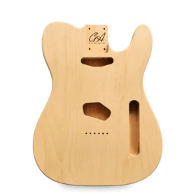 Telecaster Compatible Guitar Body - Unfinished - 2 Piece American Alder