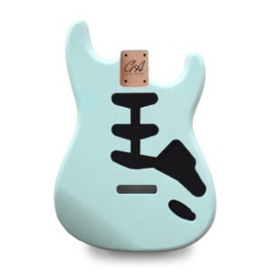 Stratocaster Guitar Body SSS - Sonic Blue Vintage Nitro Satin - 2 Piece American Alder