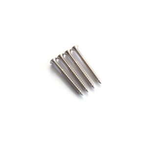 4x Neck Plate Screws by Guitar Anatomy - Chrome