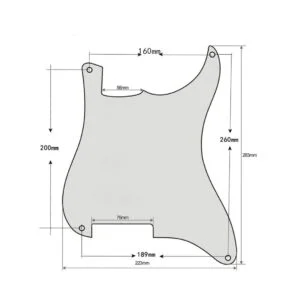 Blank Strat Pickguard by Guitar Anatomy