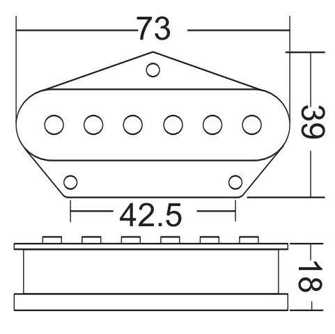 Wilkinson WOV Alnico V Pickup Set Bridge Neck Gold 50s Vintage Single Coil for Telecaster Guitars - Image 8