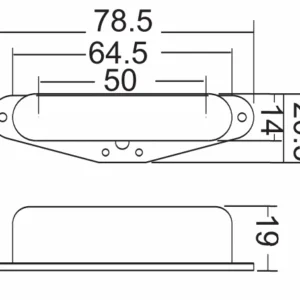Wilkinson WOV Alnico V Pickup Set Bridge Neck Gold 50s Vintage Single Coil for Telecaster Guitars