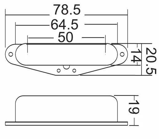 Wilkinson WOV Alnico V Pickup Set Bridge Neck Gold 50s Vintage Single Coil for Telecaster Guitars - Image 7