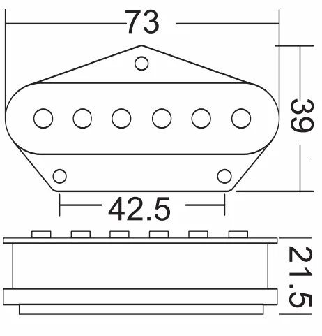 Wilkinson WOV Pickup Set Bridge Neck Gold Vintage Single Coil for Telecaster Guitars - Image 7