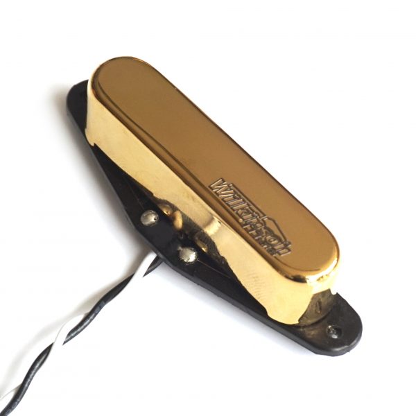 Wilkinson WOV Alnico V Pickup Set Bridge Neck Gold 50s Vintage Single Coil for Telecaster Guitars