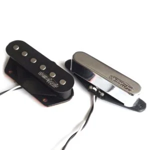 Wilkinson WOV Alnico V Pickup Set Bridge Neck Gold 50s Vintage Single Coil for Telecaster Guitars