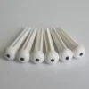 White Guitar Bridge Pins String Pegs with Black Dot Inlay