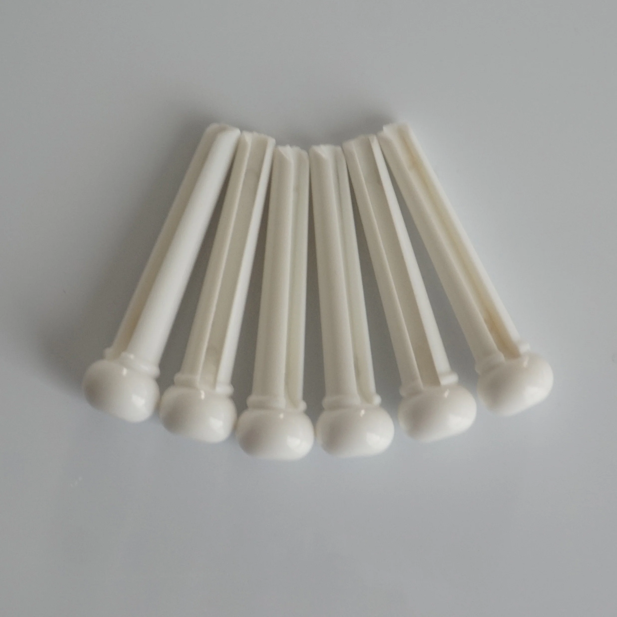 6x White Guitar Bridge Pins