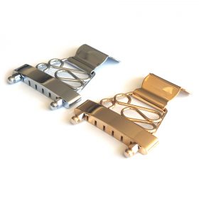 Trapeze Tailpiece Short for Archtop Jazz Guitars Decorative - Chrome, Gold